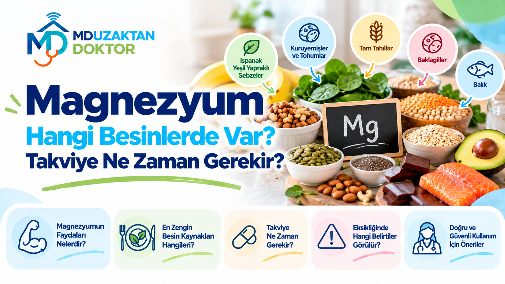 Magnezyum Hangi Besinlerde Var? Takviye Ne Zaman Gerekir?
