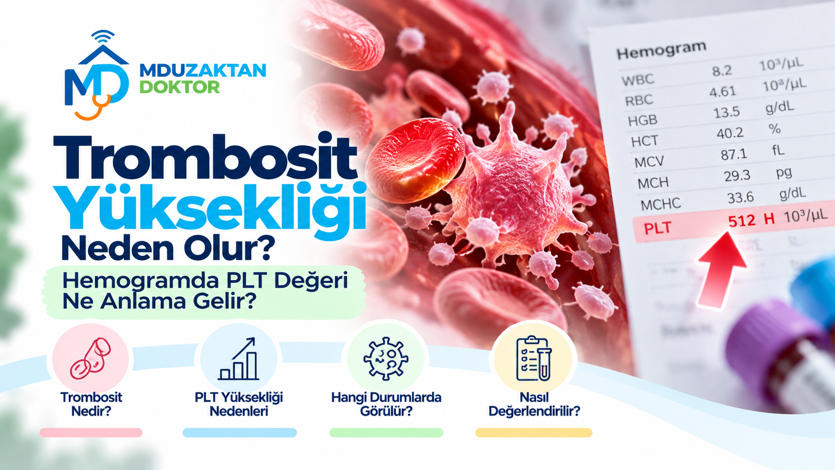 Trombosit Yüksekliği Neden Olur? Hemogramda PLT Değeri