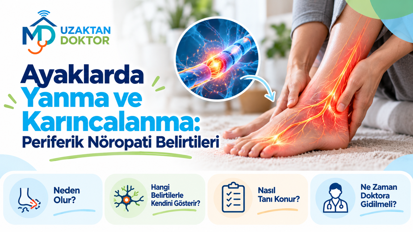 Ayaklarda Yanma ve Karıncalanma: Periferik Nöropati Belirtileri